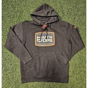MTN Ops Men's Hoodie Mountain Sweatshirt Size Medium Dark Gray